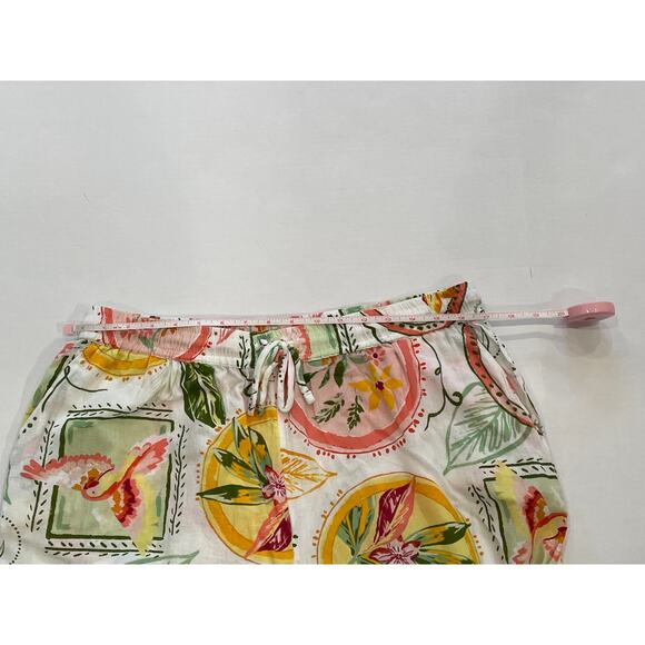 Primark Cotton Wide Leg Pull On Floral, Bird, Tropical Print Pants, XL - Picture 10 of 13